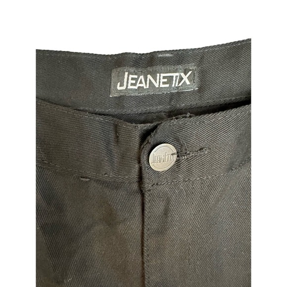 Jeanetix paint splattered black jeans size 40 x 32 - Picture 3 of 11